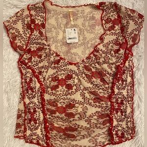 NWT Free People Top Gorgeous 🔥Size M